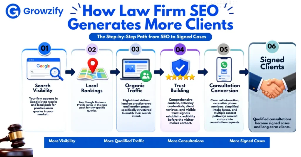 Law Firm SEO Growth with Growzify