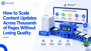 How to Scale Content Updates Across Thousands of Pages Without Losing Quality
