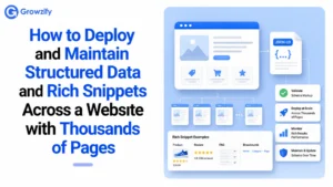 How to Deploy and Maintain Structured Data and Rich Snippets Across a Website with Thousands of Pages