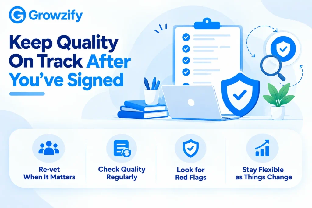 Keep Quality On Track After You've Signed