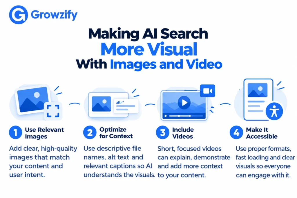 Making Al Search More Visual With Images and Video - Growzify